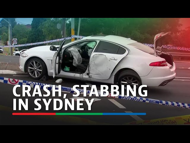 ⁣Multiple injured in crash, stabbing in Sydney | ABS-CBN News