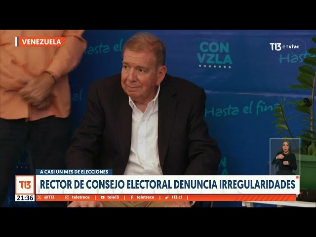 Rector del CNE denuncia irregularidades a un mes de las elecciones