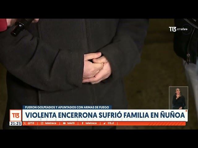 Familia sufre violenta encerrona en Ñuñoa: fueron apuntados con armas de fuego