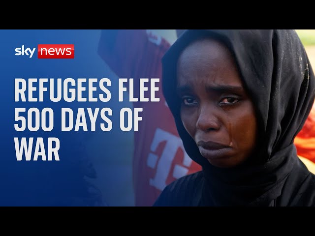 ⁣Sudan war: Refugees fleeing 500 days of war fear starvation