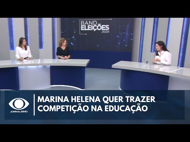 Marina Helena cita propostas para educação de São Paulo | Band Eleições