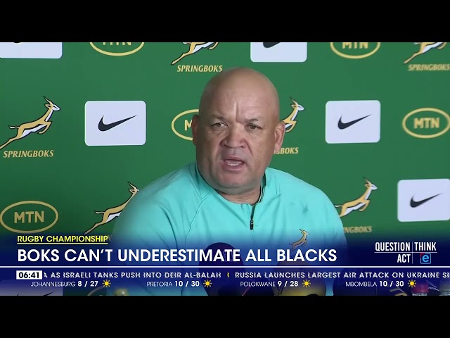 Boks can't underestimate All Blacks