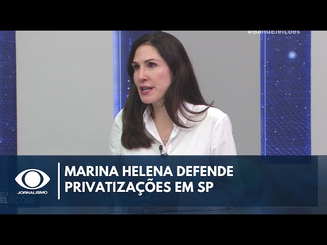 ⁣'Me preocupa a privatização muito mal feita', diz Marina Helena | Band Eleições