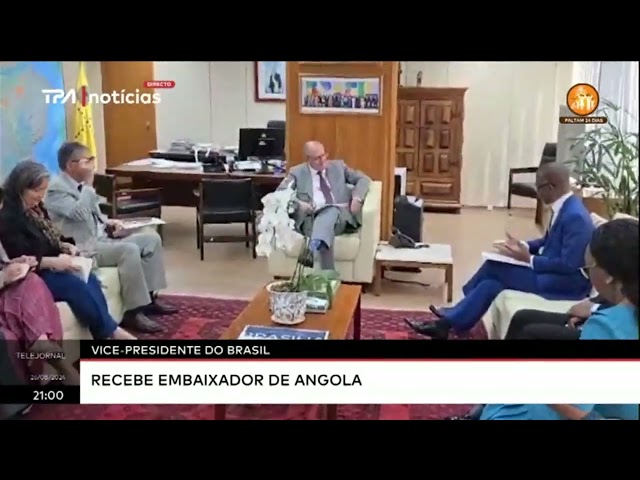 ⁣Vice - Presidente do Brasil : Recebe embaixador de Angola