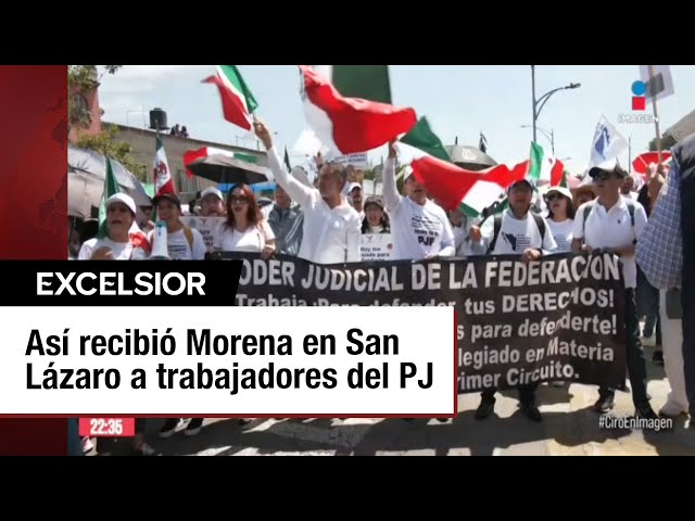 Empleados del Poder Judicial exigen ser escuchados en San Lázaro