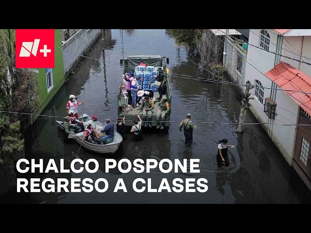 Día 25: Inundaciones en Chalco afectan regreso a clases - En Punto