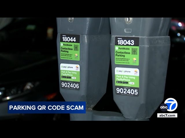 ⁣New scam: Fake QR codes on parking meters