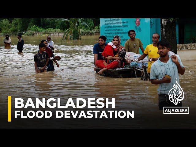 ⁣Bangladesh flood devastation: Communities still cut off as rescue efforts continue