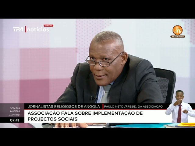 Jornalistas religiosos de Angola - Associação fala sobre implementação de projectos sociais