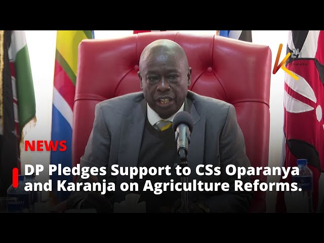 ⁣DP Gachagua assures CSs Oparanya and Karanja of his support in agriculture reforms.