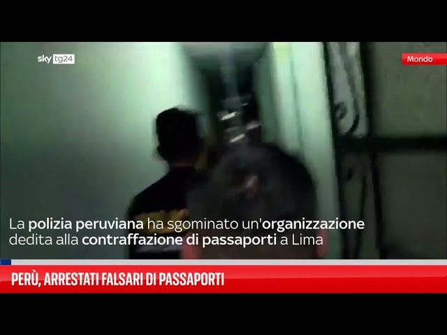 ⁣Perù, arrestati falsari di passaporti