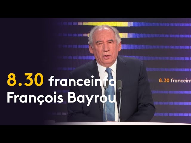 Le "8h30 franceinfo" de François Bayrou du mardi 27 août 2024