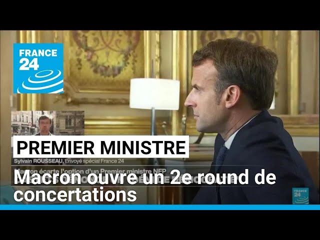 Nomination d'un Premier ministre : Emmanuel Macron ouvre un 2e round de concertations • FRANCE 