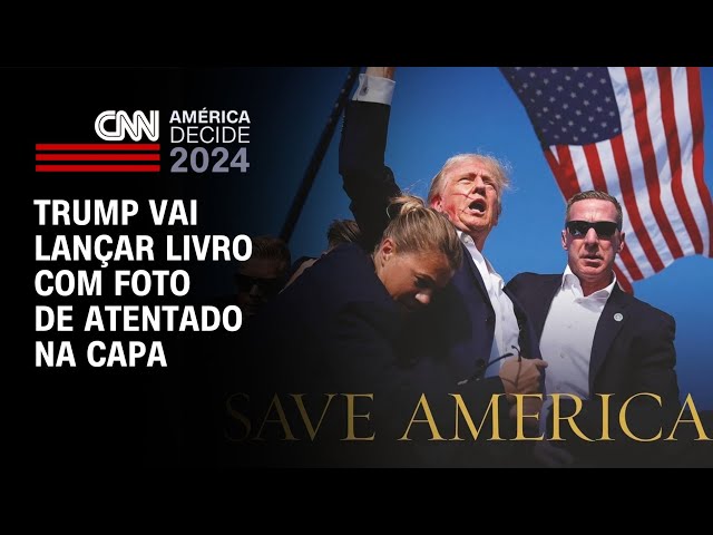 ⁣Trump vai lançar livro com foto de atentado na capa | CNN NOVO DIA