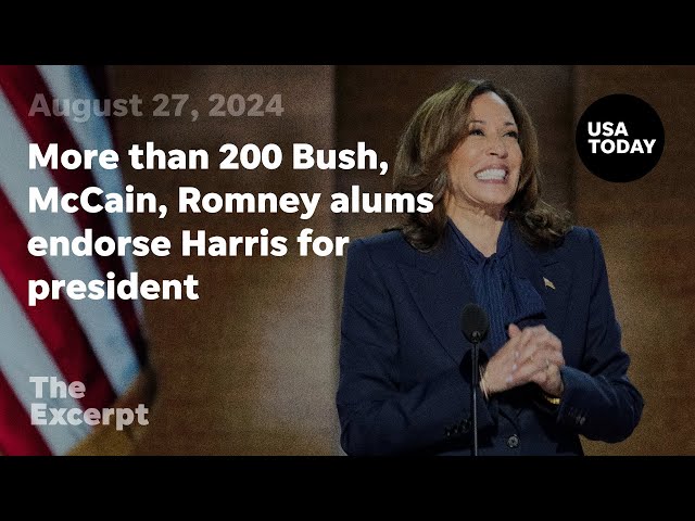 ⁣More than 200 Bush, McCain, Romney alums endorse Harris for president | The Excerpt