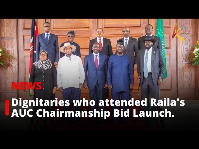 ⁣Dignitaries who attended Raila's AUC Chairmanship Bid Launch.