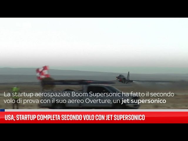 ⁣Usa, startup completa secondo volo con jet supersonico