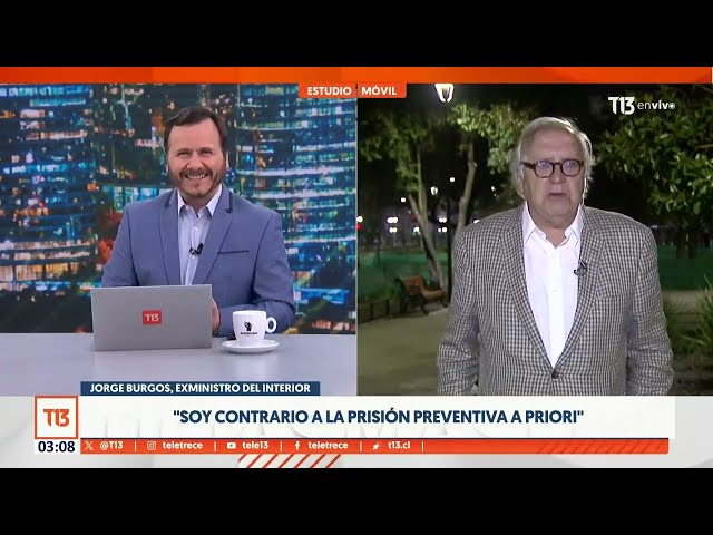 Jorge Burgos: "Tiene que crearse un ministerio de seguridad con dientes"