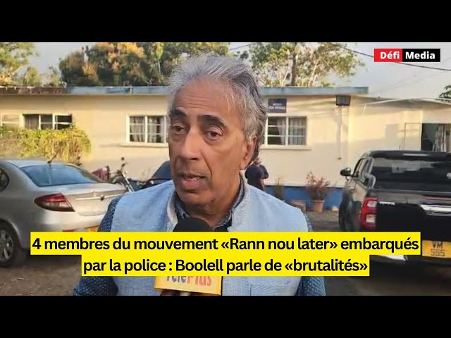 4 membres du mouvement «Rann nou later» embarqués par la police : Boolell réagit