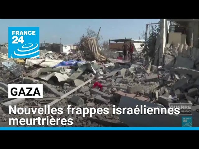 Gaza visée par de nouvelles frappes israéliennes meurtrières • FRANCE 24