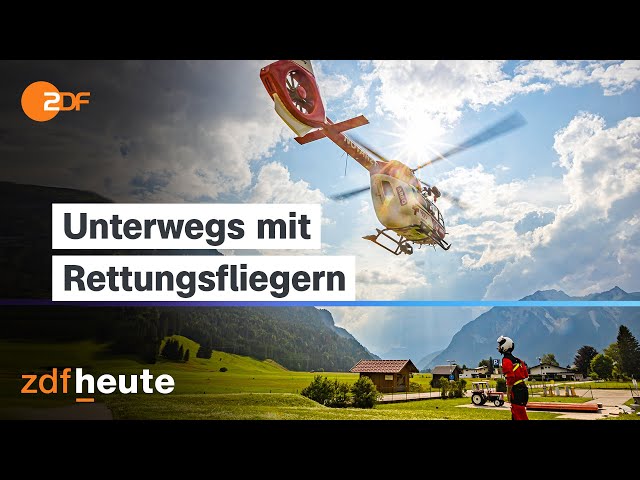 ⁣Helikopter-Crew-Einsatz nach schwerem Autounfall