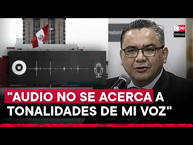 Ministro del Interior descarta su voz en audios difundidos y asegura que tomará acciones