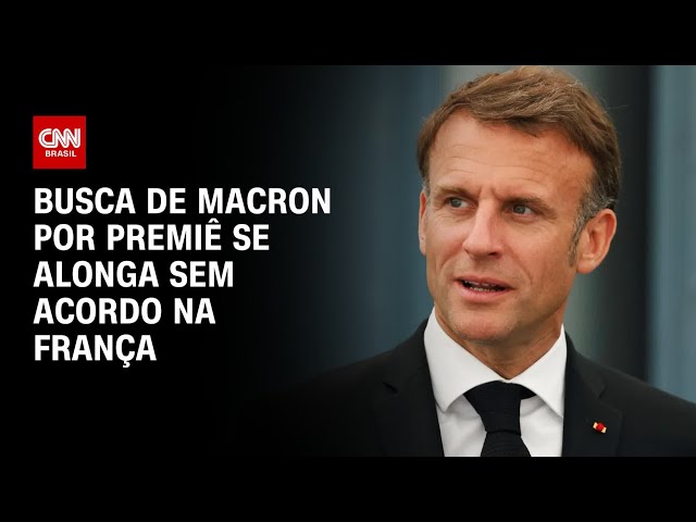 ⁣Busca de Macron por premiê se alonga sem acordo na França | LIVE CNN