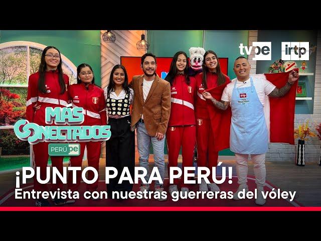 ⁣¡Talento peruano! Las chicas de vóley sub -17 nos visitan en Más Conectados