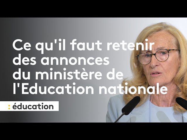 ⁣Ce qu'il faut retenir des annonces du ministère de l'Education nationale