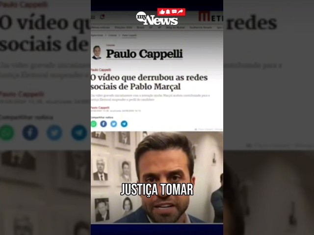 AS REDES SUSPENSAS DE PABLO MARÇAL: ENTENDA! #shorts #política #corte #debate #sp #justiça