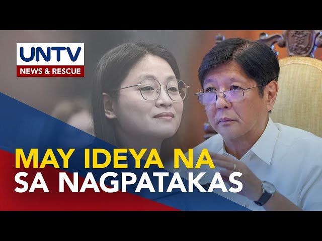 ⁣PBBM, may ideya na kung sino ang sangkot sa pagtakas ni dismissed Mayor Alice Guo