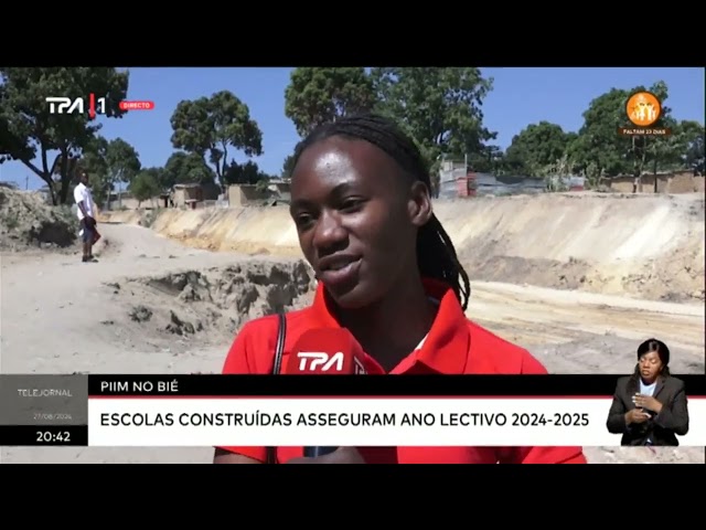 ⁣PIIM no Bié - Escolas construídas asseguram no ano lectivo 2024-2025