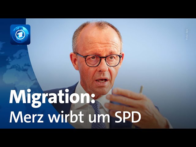 Merz schlägt Scholz Zusammenarbeit bei Migration vor