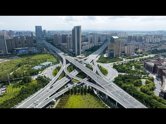 ⁣Live: A glimpse of Changchun Ecological Square in northeast China