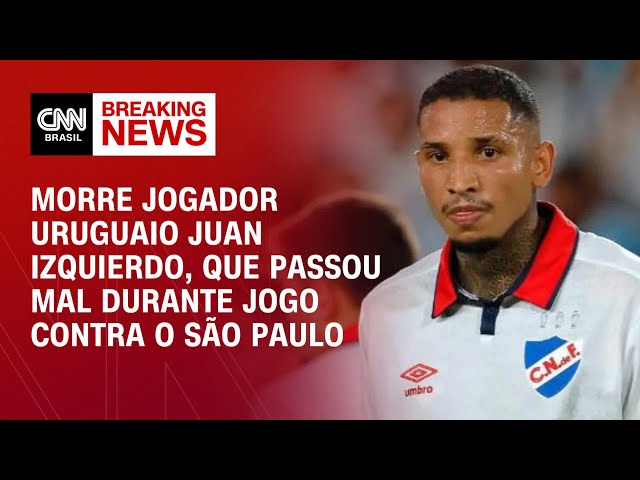 ⁣Morre jogador uruguaio Juan Izquierdo, que passou mal durante jogo contra o São Paulo