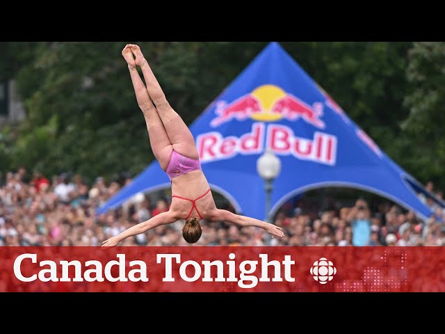 ⁣This Canadian plunged to victory at cliff diving world series | Canada Tonight