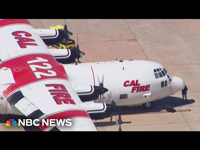 ⁣California adds coast guard plane to wildfire fleet