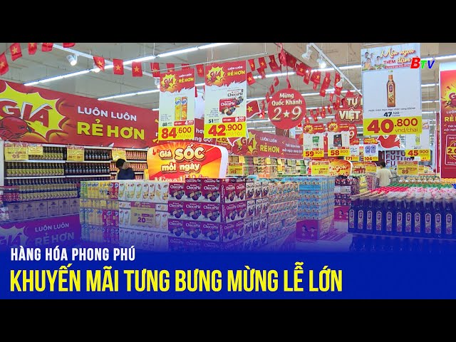 ⁣Hàng hóa phong phú khuyến mãi tưng bưng mừng lễ lớn