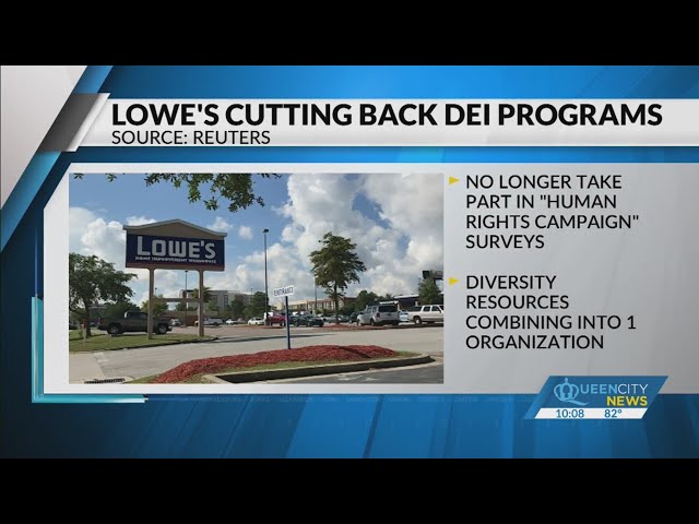 ⁣Lowe's cutting back diversity programs: Report