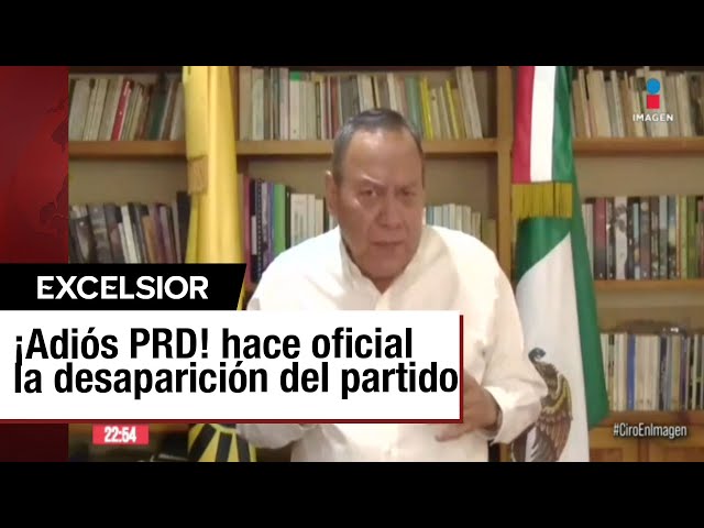 Jesús Zambrano anuncia el fin del PRD a nivel nacional