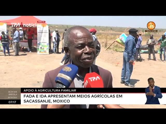 ⁣FADA e IDA apresentam meios agrícolas em Sacassanje, Moxico