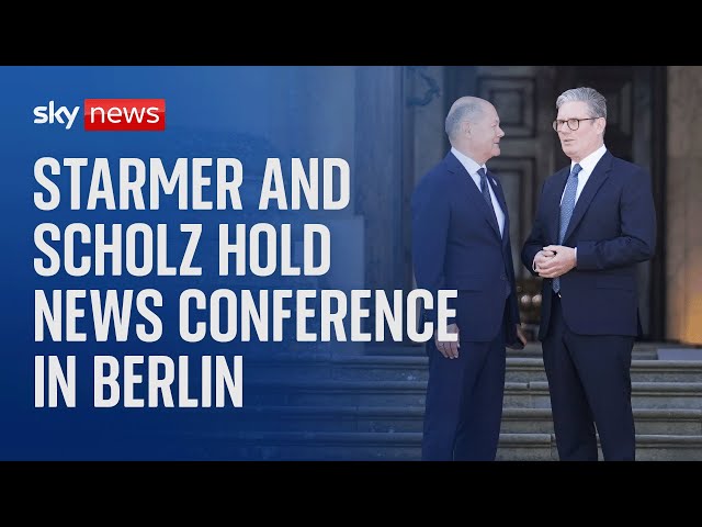 ⁣Watch live: Prime Minister Sir Keir Starmer visits Berlin meeting German Chancellor Olaf Scholz