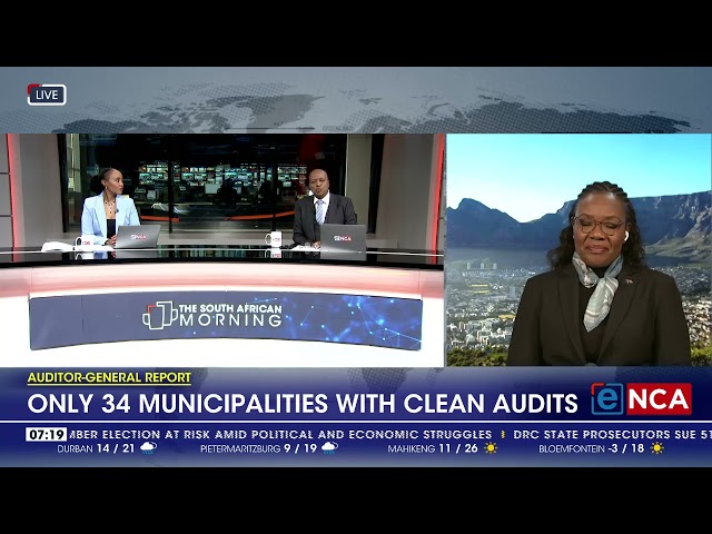 ⁣Auditor-General Report | Only 34 municipalities with clean audits