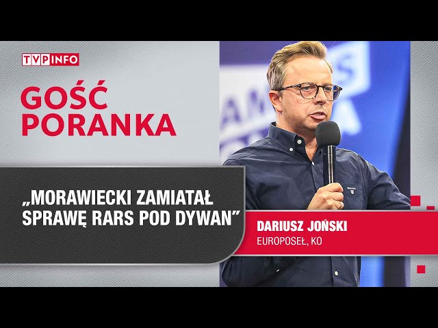 Dariusz Joński: PiS zrobił skok na 300 milionów, Morawiecki zamiatał sprawę pod dywan | GOŚĆ PORANKA