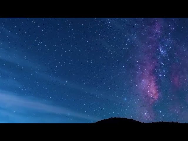 ⁣Stunning starry sky above central China's Xihuang Mountain