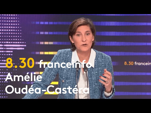 Le "8h30 franceinfo" d'Amélie Oudéa-Castéra du mercredi 28 août