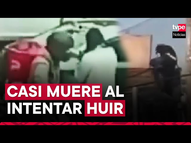 Surquillo: ladrón de celulares huye por los techos tras ser perseguido por policías