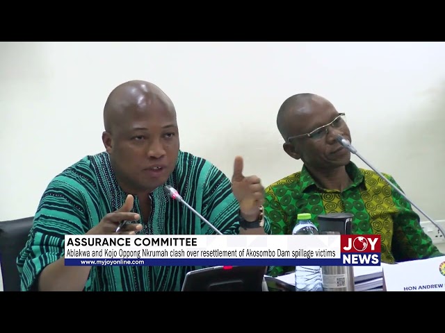 ⁣Okudzeto Ablakwa and Kojo Oppong Nkrumah clash over resettlement of Akosombo Dam spillage victims.