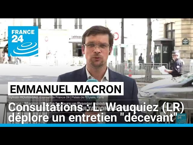 ⁣Deux mois sans gouvernement en France : 4ème journée de consultations à l'Élysée • FRANCE 24