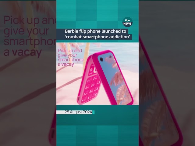 ⁣Barbie flip phone launched to ‘combat smartphone addiction’ | ITV News